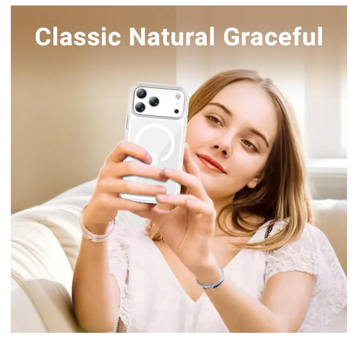 Carcasa Para iPhone 17 Pro Transparente MagSafe 2