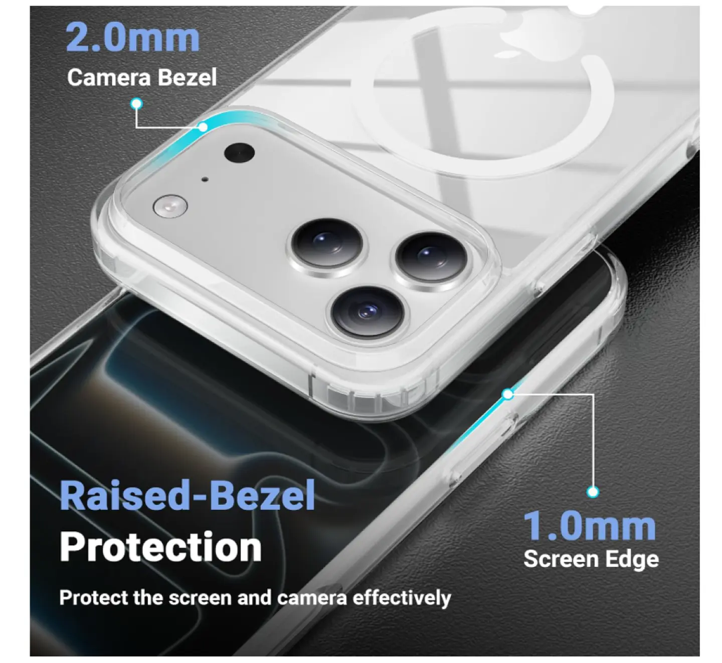 Carcasa Para iPhone 17 Pro Transparente MagSafe 5