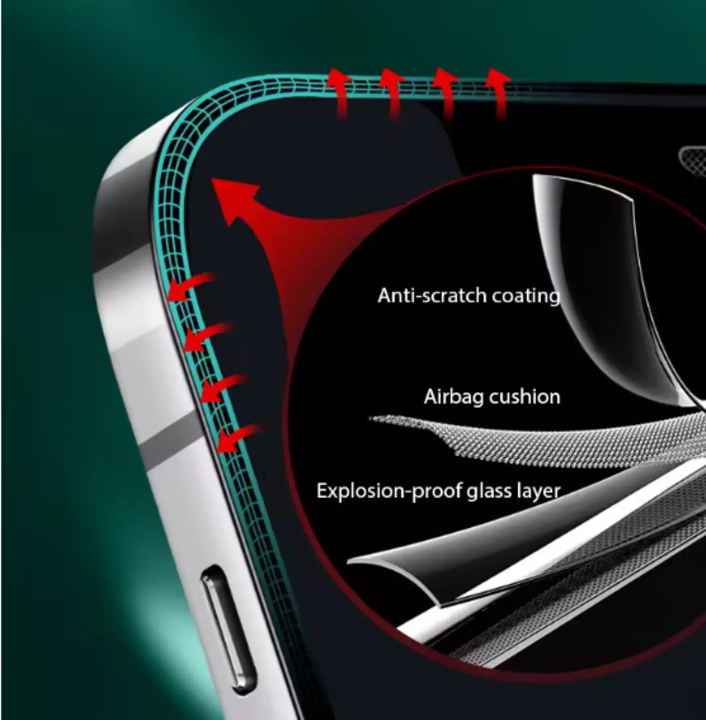 Mica Lámina Vidrio Templado Completa Para iPhone 17 Air 3