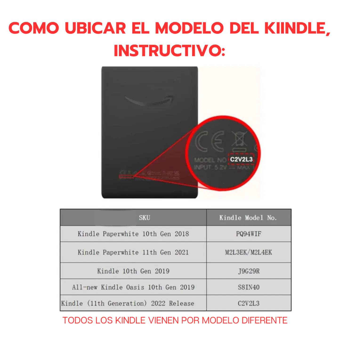 Funda Para Kindle Paperwhite 5th/ 6th/ 7th Gene Rosado 6