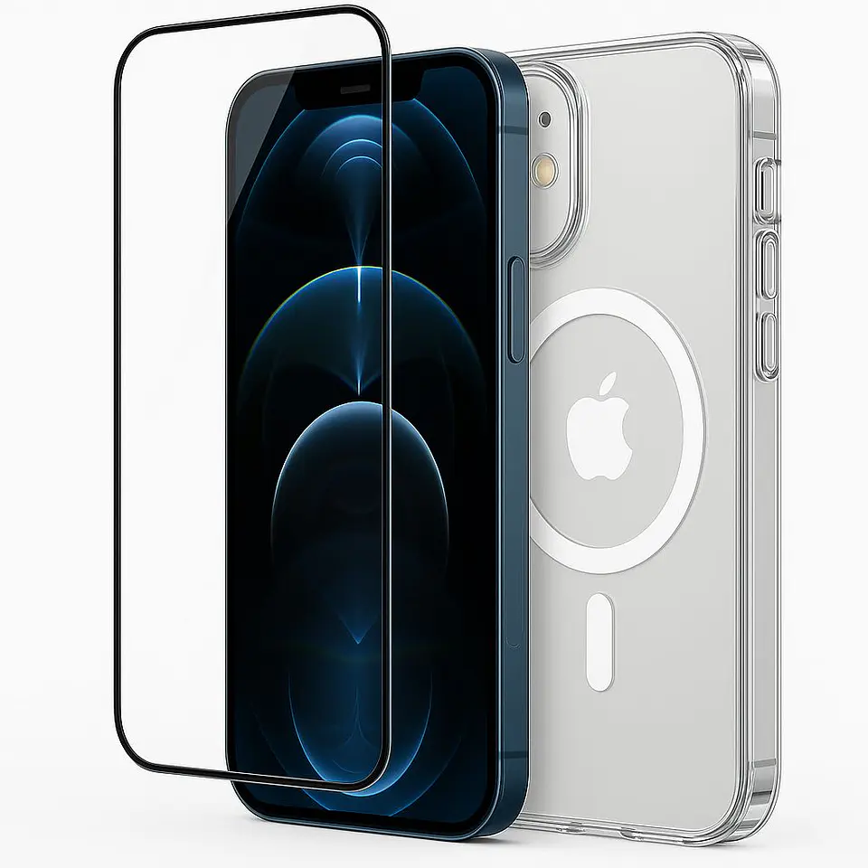 Carcasa Para iPhone 17 Transparente MagSafe + Mica 3