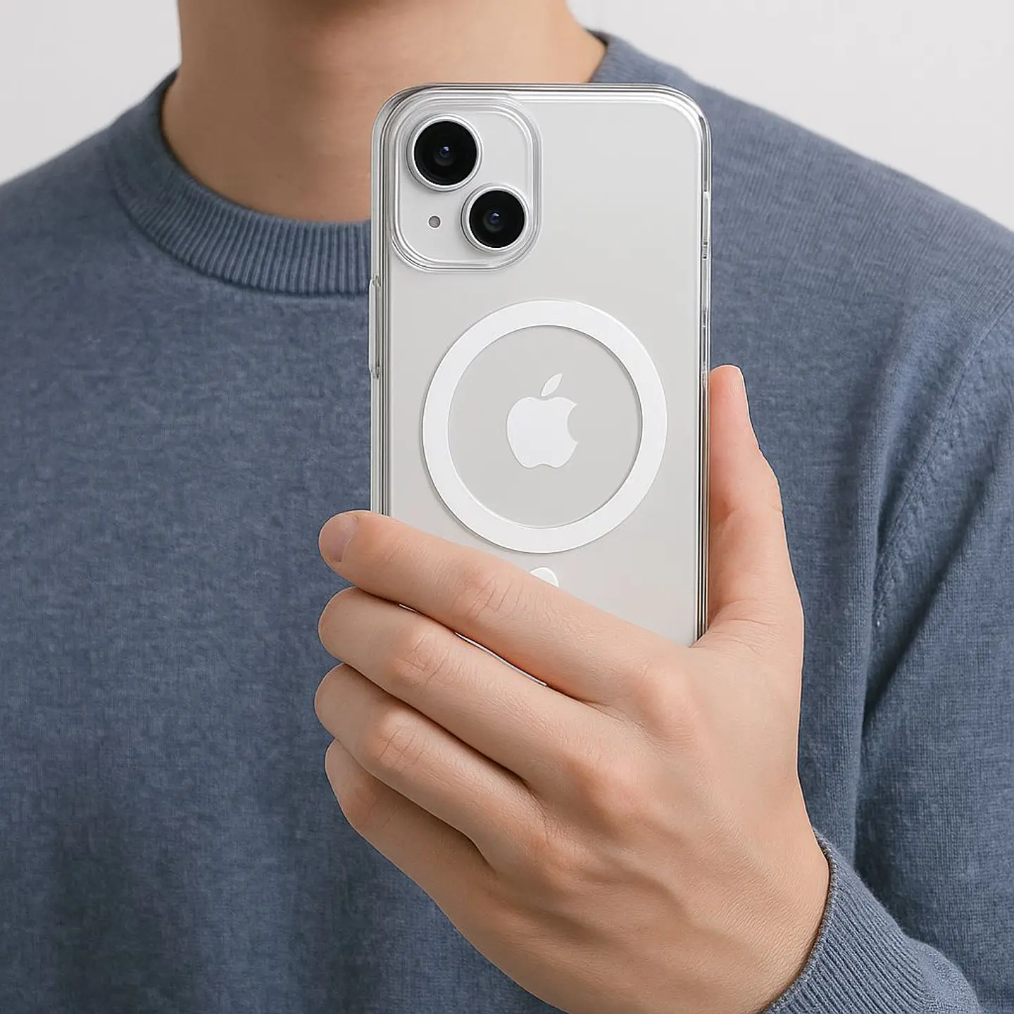 Carcasa Para iPhone 17 Transparente MagSafe + Mica 6