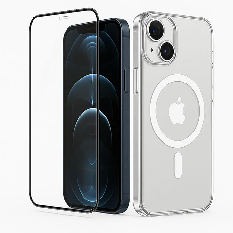Carcasa Para iPhone 17 Pro Max Transparente MagSafe + Mica