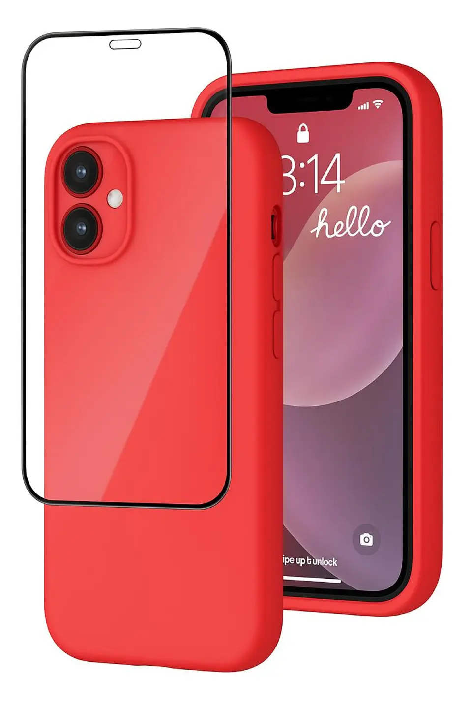 Carcasa Funda Para iPhone 17 Silicona Color + Mica 1