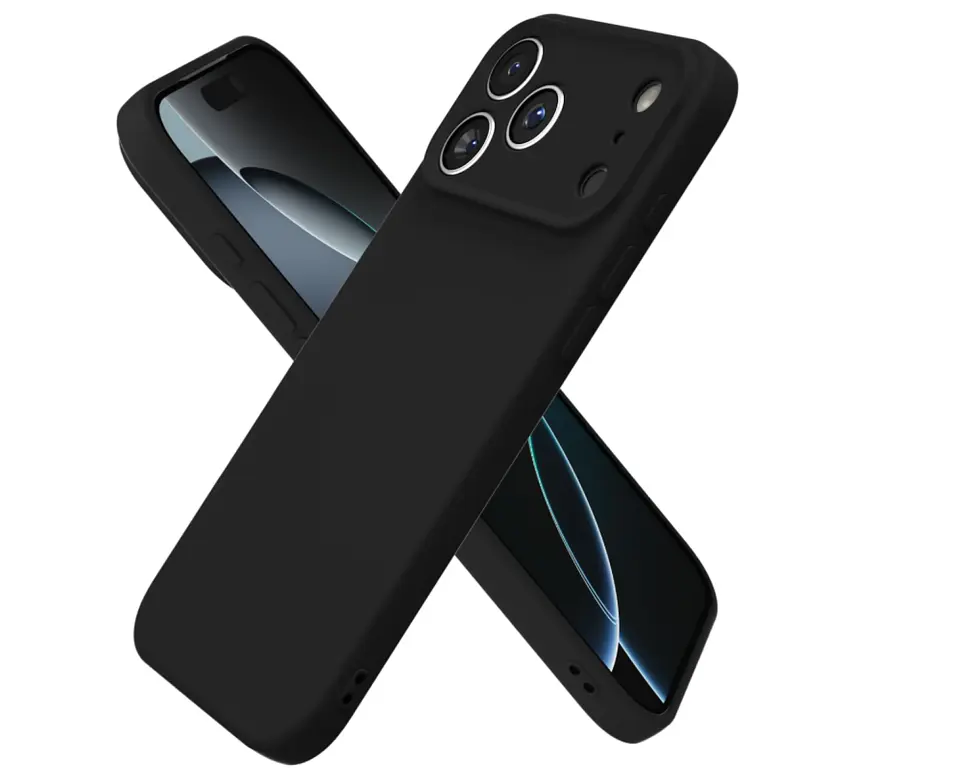 Carcasa Funda Para iPhone 17 Pro Silicona Color + Mica 9