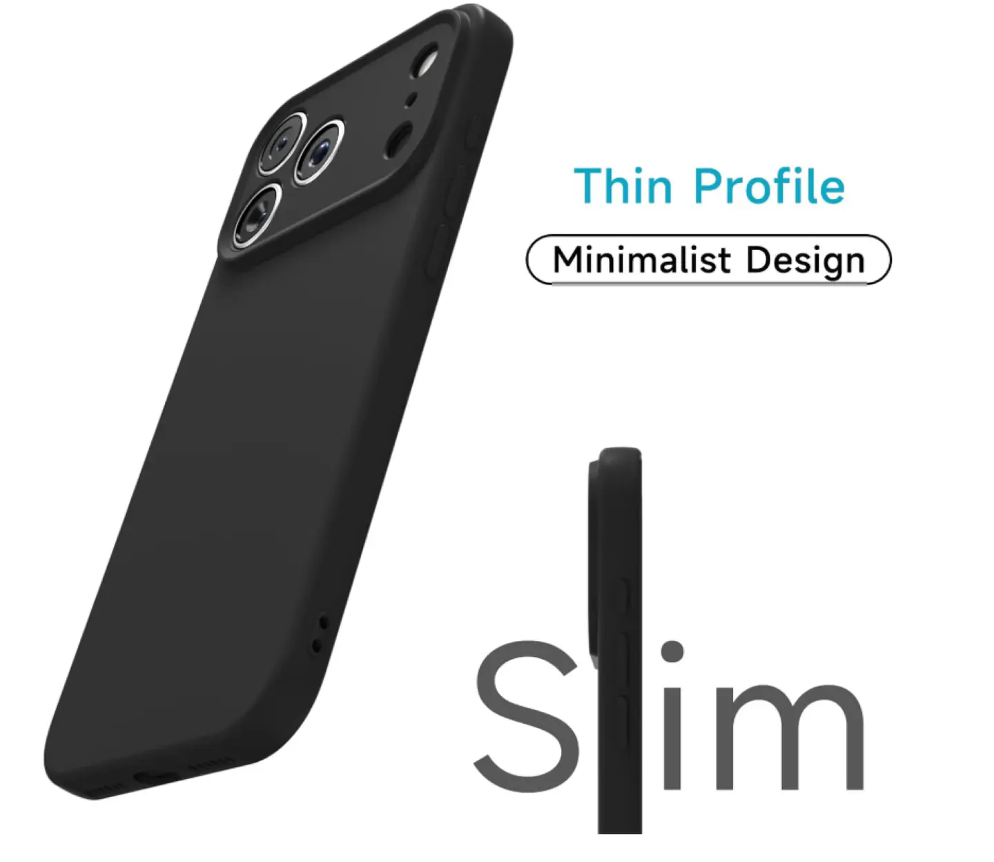 Carcasa Funda Para iPhone 17 Pro Silicona Color + Mica 10