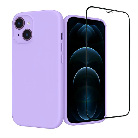 Carcasa Funda Para iPhone 17 Pro Max Silicona Color + Mica