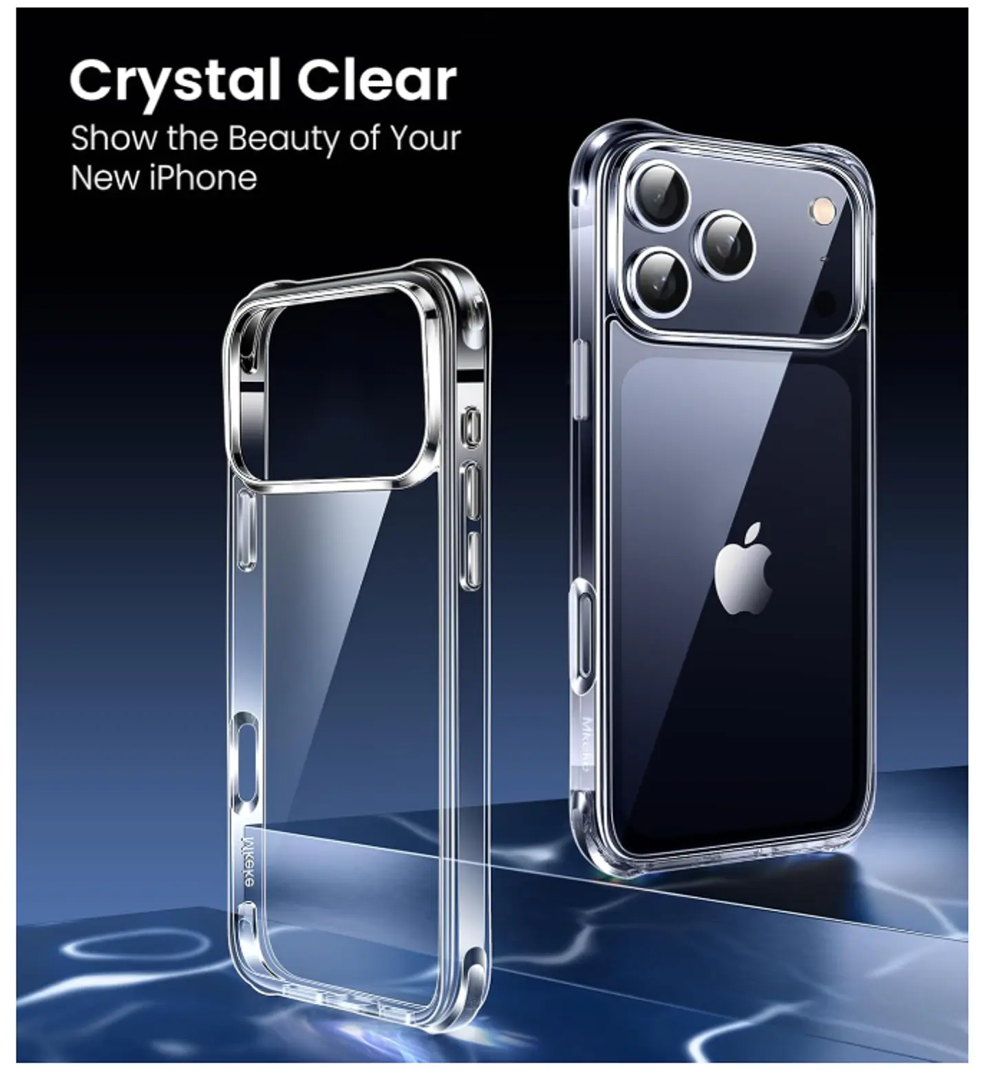 Carcasa Para iPhone 17 Pro Max Transparente Reforzada 3