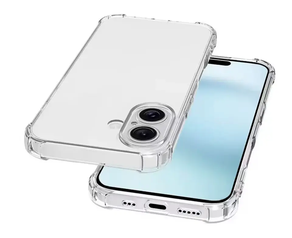 Carcasa Para iPhone 17 Transparente Reforzada + Mica 4