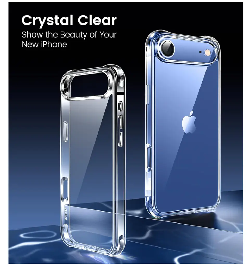 Carcasa Para iPhone 17 Air Transparente Reforzada + Mica 4