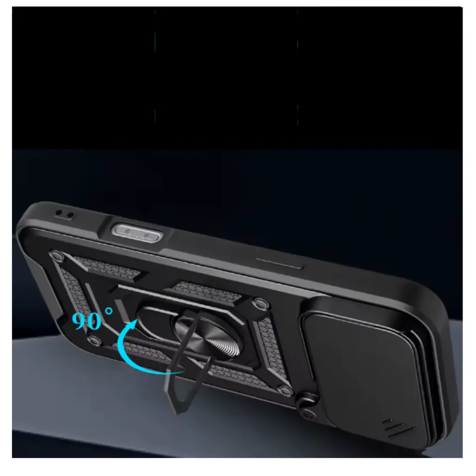 Carcasa Para iPhone 17 Anti Golpes Anillo Negro 3