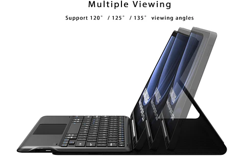 Funda Con Teclado Touchpad Negro Para Tablet S10 Lite