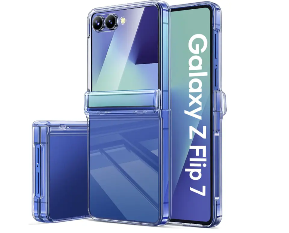 Carcasa Para Samsung Z Flip 7 Transparente Con Bisagra 1