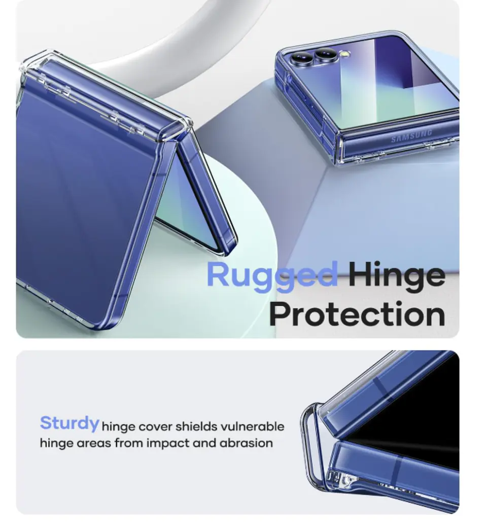Carcasa Para Samsung Z Flip 7 Transparente Con Bisagra 4