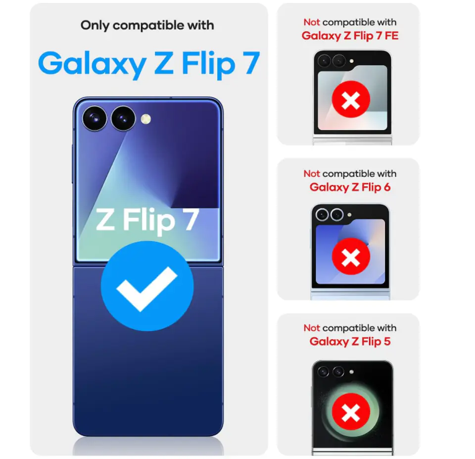 Carcasa Para Samsung Z Flip 7 Transparente Con Bisagra 7