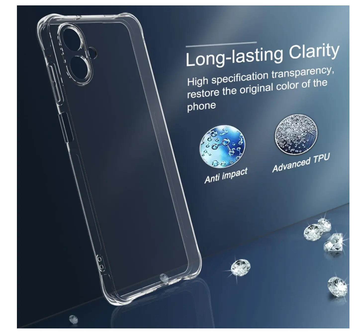 Carcasa Para Samsung A07 Transparente Reforzada 3