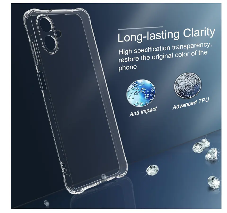 Carcasa Para Samsung A07 Transparente Reforzada 3