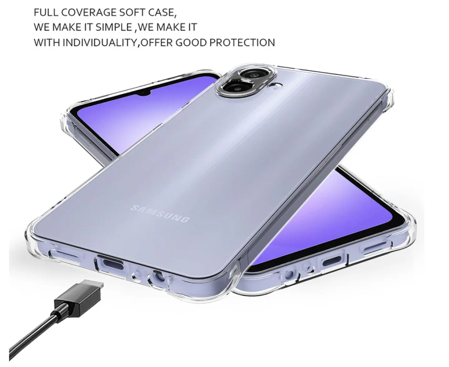 Carcasa Para Samsung A07 Transparente Reforzada 4