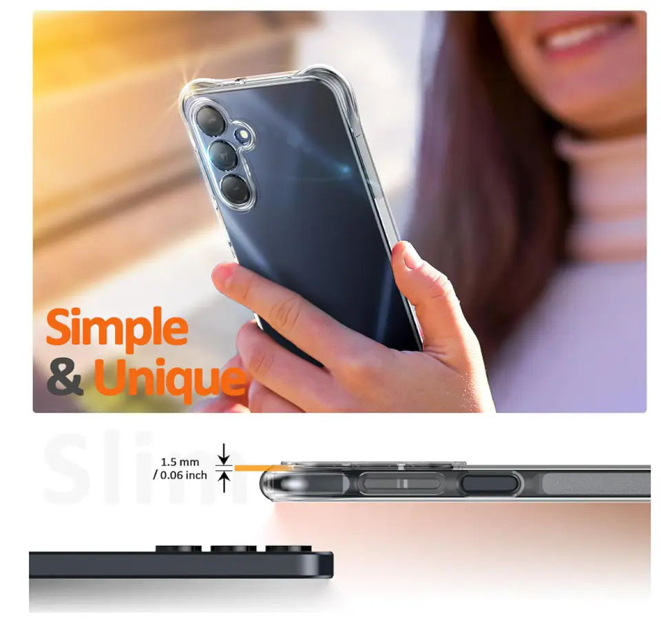 Carcasa Para Samsung A17 5g Transparente Reforzada 4