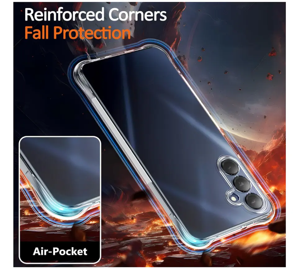 Carcasa Para Samsung A17 5g Transparente Reforzada 5