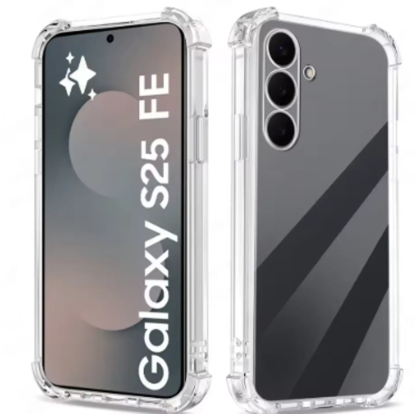 Carcasa Para Samsung S25 Fe Transparente Reforzada 1