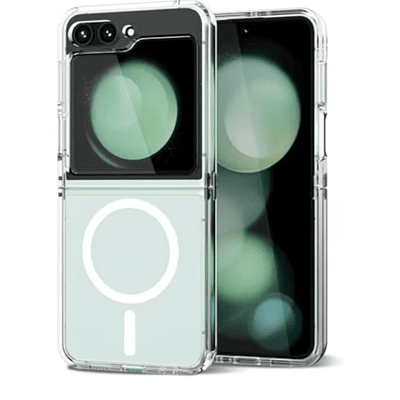 Carcasa Para Samsung Z Flip 7 Fe Transparente MagSafe