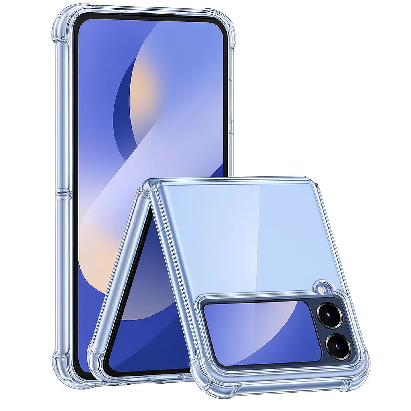 Carcasa Para Samsung Z Flip 7 Fe Transparente Reforzada 1