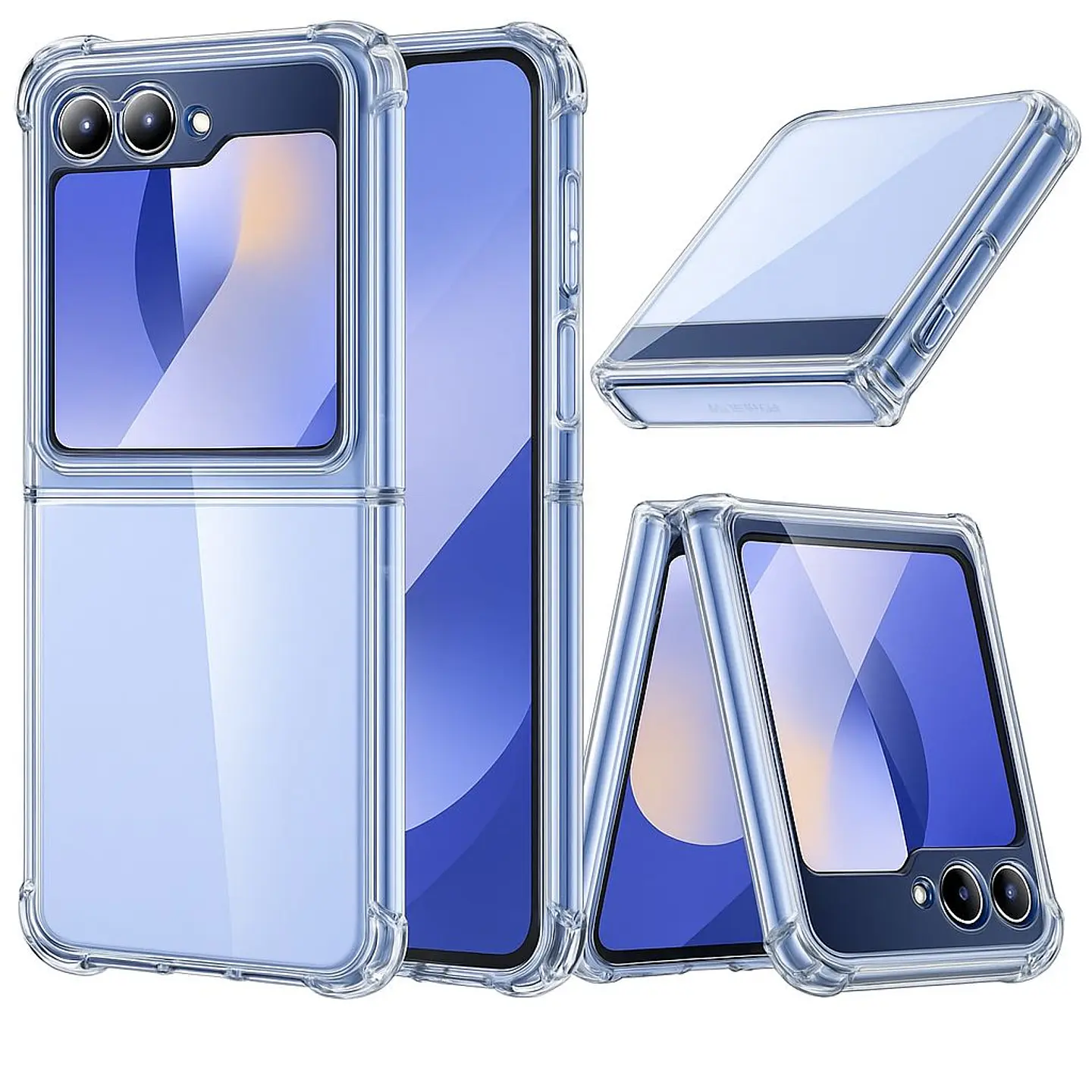 Carcasa Para Samsung Z Flip 7 Fe Transparente Reforzada 2