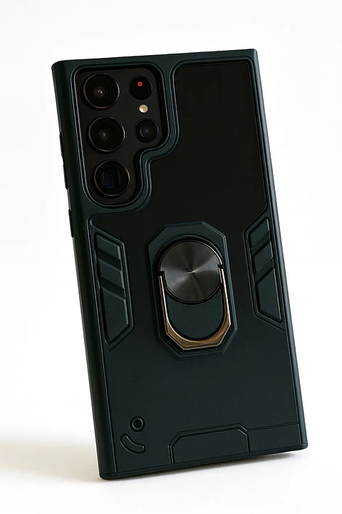 Carcasa Para Samsung S25 Ultra Anti Golpes Anillo Negro