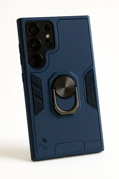 Carcasa Para Samsung S25 Ultra Anti Golpes Anillo Azul