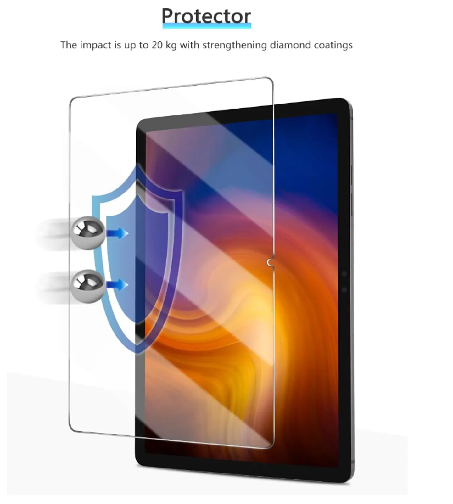 Mica Lámina De Vidrio Templado Para Samsung Tab S10 Fe+ 2