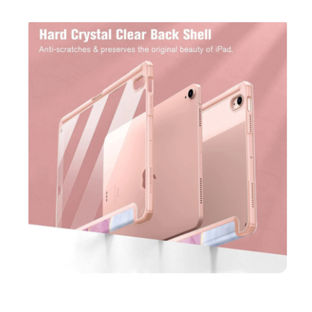 Funda Smart Cover Clear Mármol Para iPad 10ma 10.9 Colores