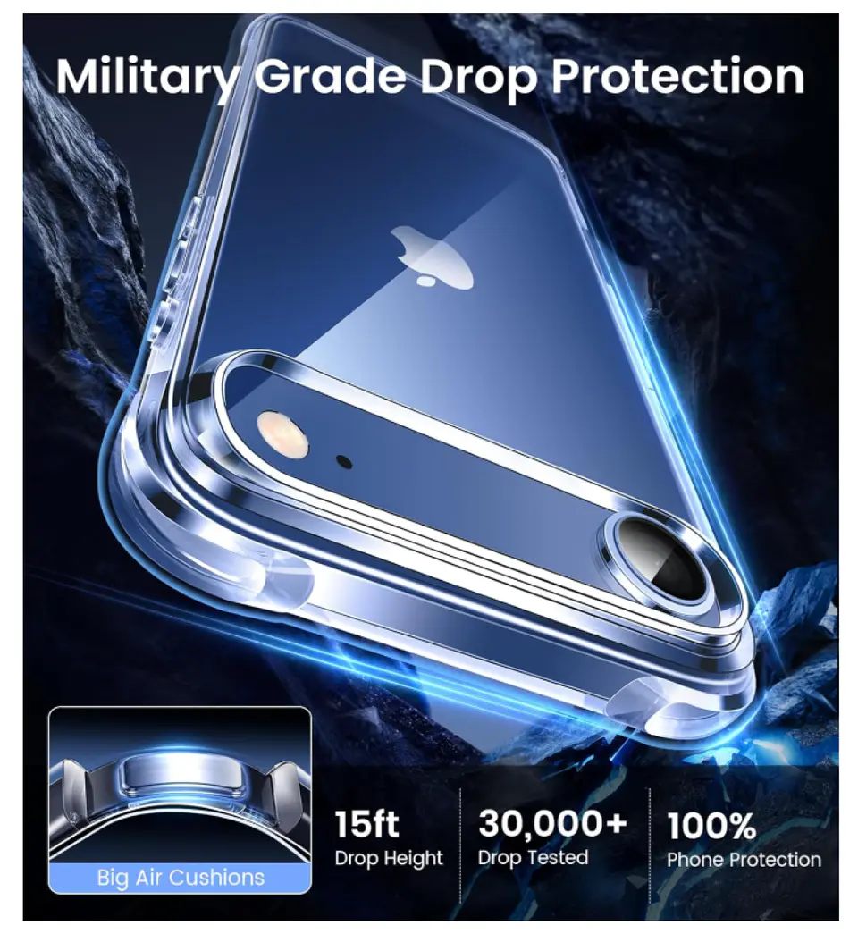 Carcasa Para iPhone 17 Air Transparente Reforzada 4