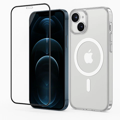Carcasa Para iPhone 17 Pro Transparente MagSafe + Mica