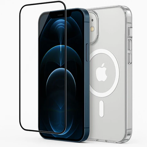 Carcasa Para iPhone 17 Pro Transparente MagSafe + Mica