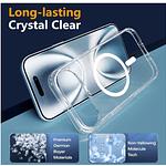 Carcasa Para iPhone 17 Pro Transparente MagSafe + Mica