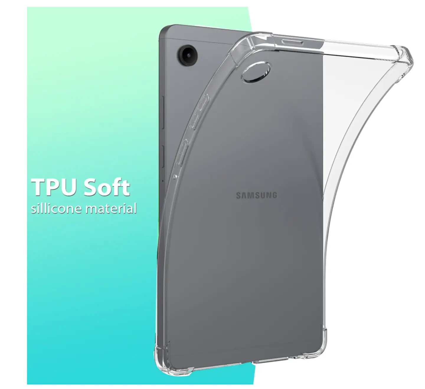 Carcasa Transparente Reforzada Para Tablet Samsung A11 2025 4
