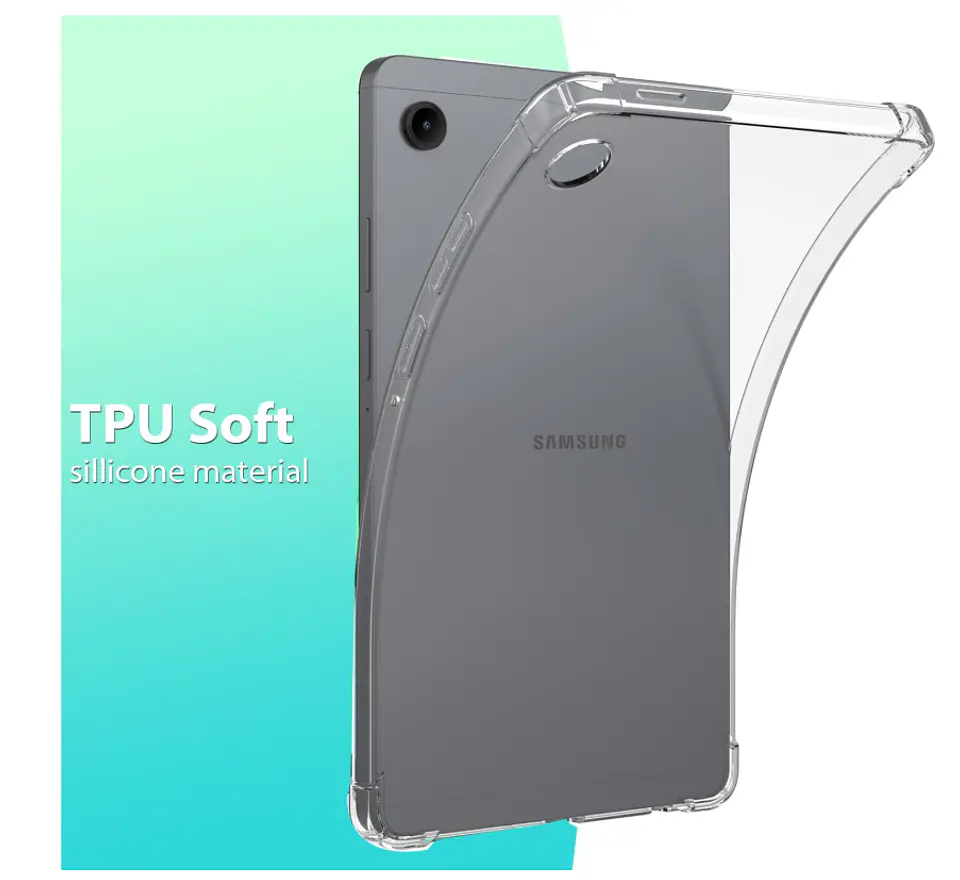 Carcasa Transparente Reforzada Para Tablet Samsung A11 2025 4