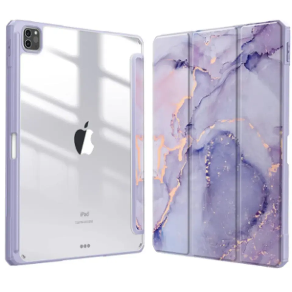 Funda Smart Cover Clear Mármol Para iPad 10ma 10.9 Colores 3