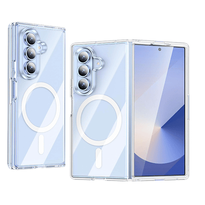 Carcasa Para Samsung Z Fold 7 Transparente MagSafe