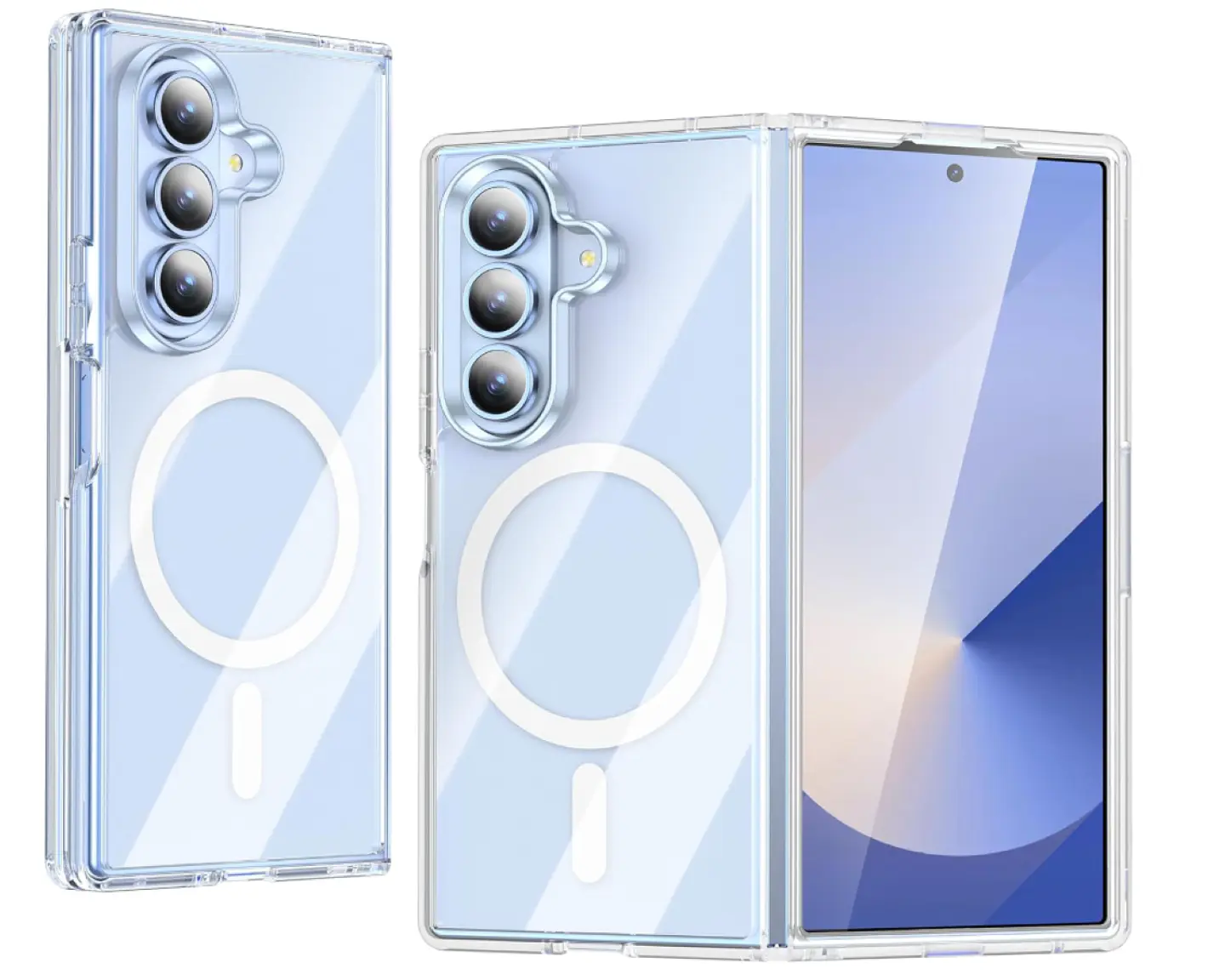 Carcasa Para Samsung Z Fold 7 Transparente MagSafe 1