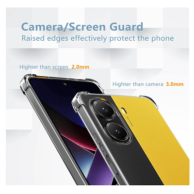 Carcasa Para Xiaomi Poco X7 Pro 5g Transparente Reforzada