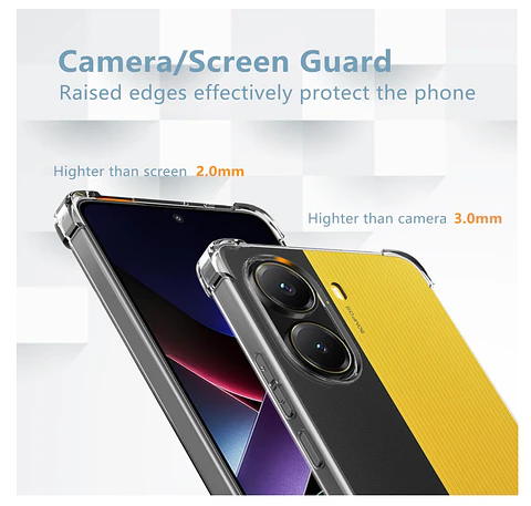 Carcasa Para Xiaomi Poco X7 Pro 5g Transparente Reforzada