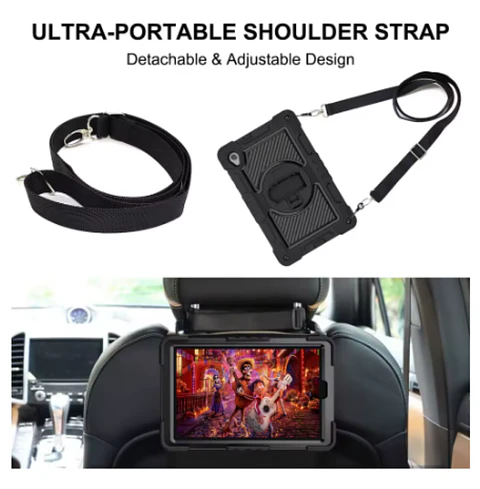 Funda Carcasa Antigolpes 360 Para Tablet A11+ Plus Con Correa
