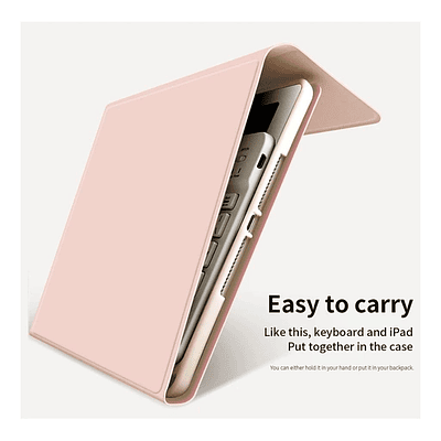 Funda y Teclado Rosado Para Tablet Honor Pad 9 12.1 Español