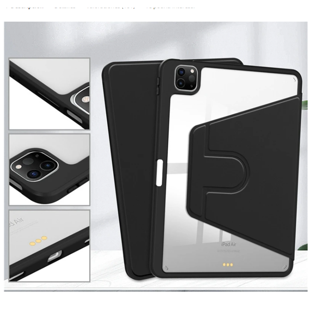 Carcasa Smart Cover Clear 360 Para iPad Pro 11 M5 2025