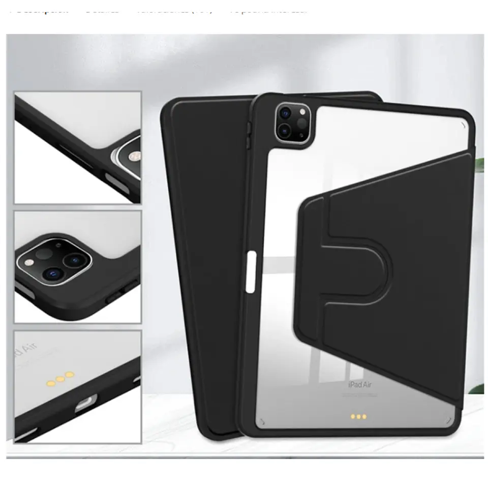 Carcasa Smart Cover Clear 360 Para iPad Pro 13 M5 2025 8