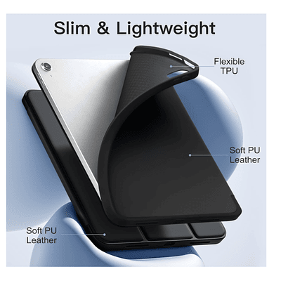 Carcasa Smart Cover Ranura Para iPad Pro 13 M5 2025 Negro