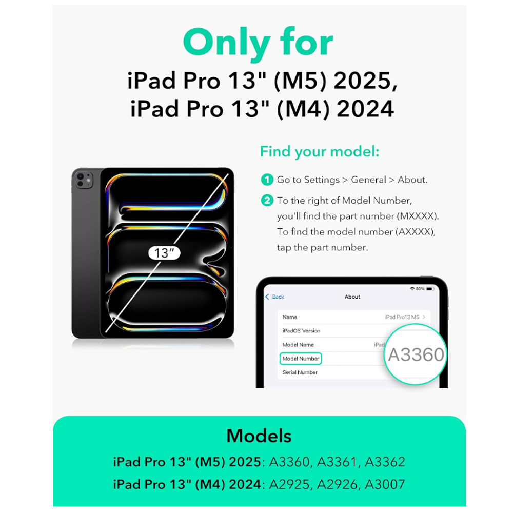 Mica Lámina De Vidrio Templado Para iPad Pro 13 M5 2025