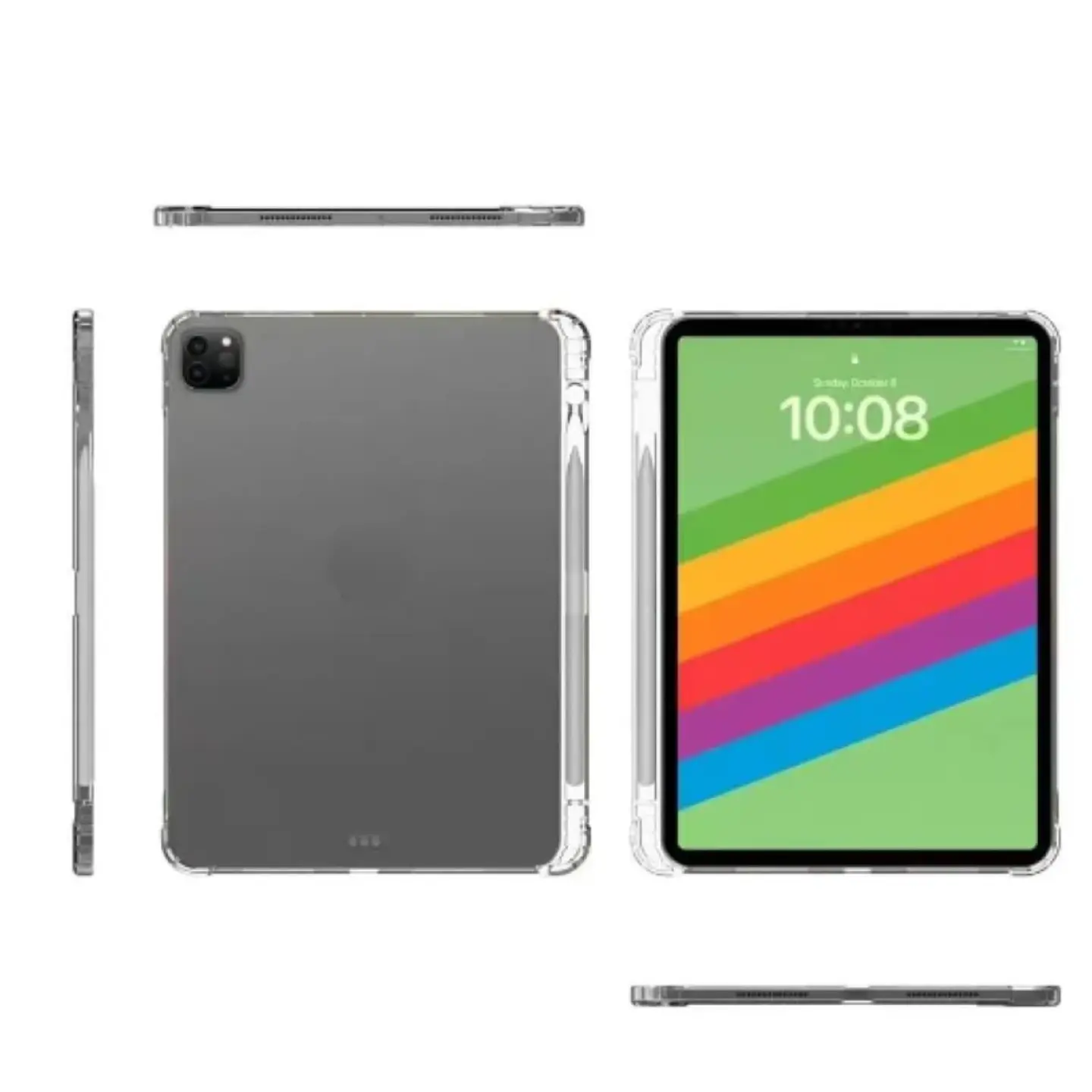 Carcasa Transparente Con Ranura Para iPad Pro 13 M5 2025 2